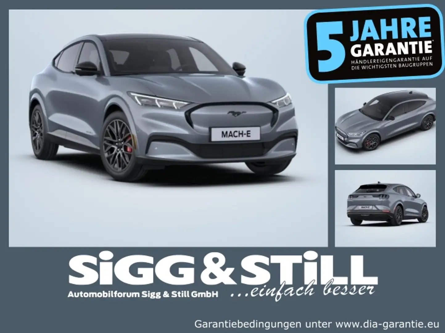 Ford Mustang Mach-E Premium AWD IACC*PANO*360*BLIS*B&O Grau - 1