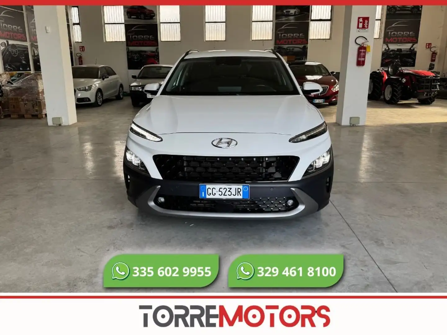 Hyundai KONA Kona I 2021 1.6 crdi 48V NLine 4wd 136cv dct Blanc - 1