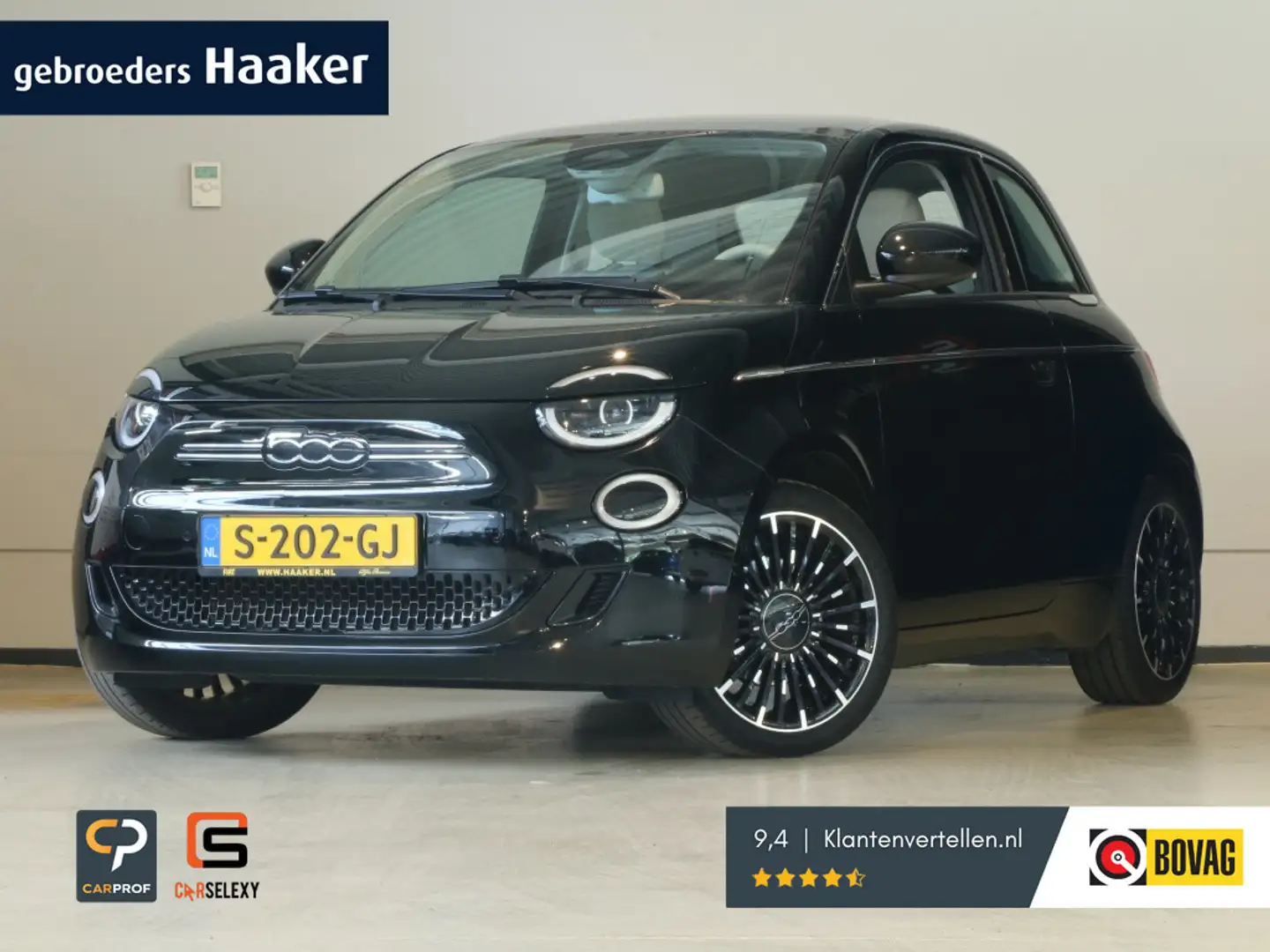 Fiat 500e La Prima 42 kWh Zwart - 1