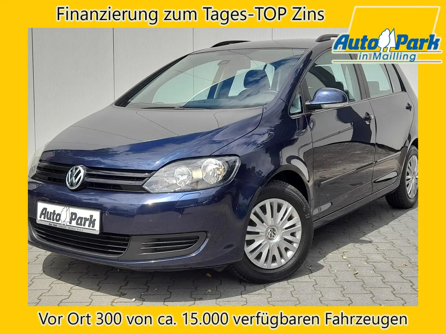 Volkswagen Golf Plus 1.6 TDI SHZ~2xPDC~GRA~KLIMAAUTO~AUX Bleu - 1