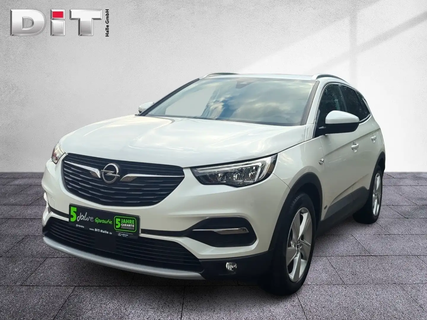 Opel Grandland 1.6 HYBRID4 Elegance Klima Kamera Sitzh Weiß - 1