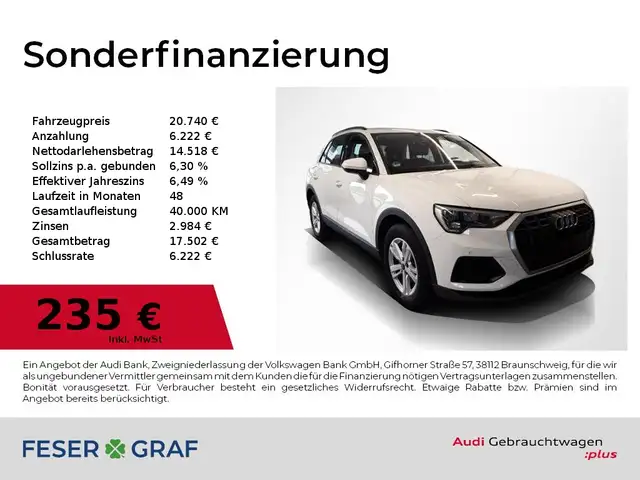 Audi Q3 35 TDI S tronic Navi,SmartphoneInt,Sitzhzg,PDC+