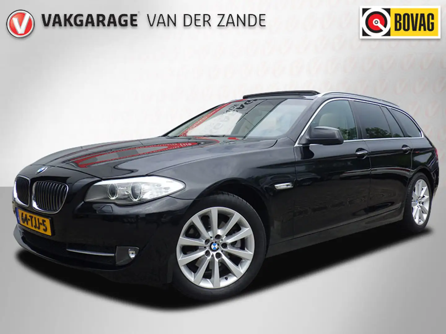 BMW 523 5-serie Touring 523i Aut High Executive, Panodak, Zwart - 1