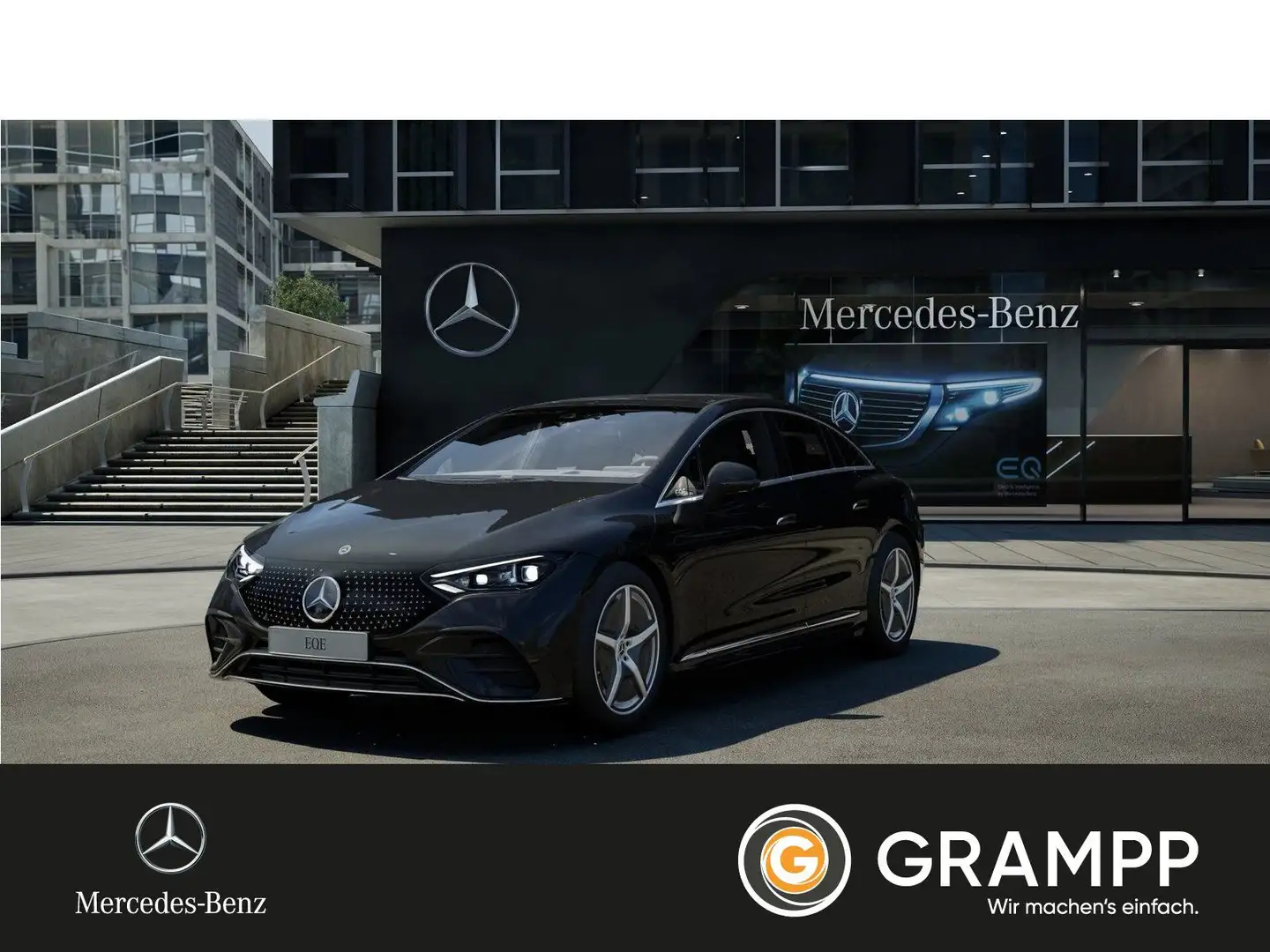 Mercedes-Benz EQE 350 AMG Panorama/HUD/Sitzklima/HAL/Burmester Schwarz - 1