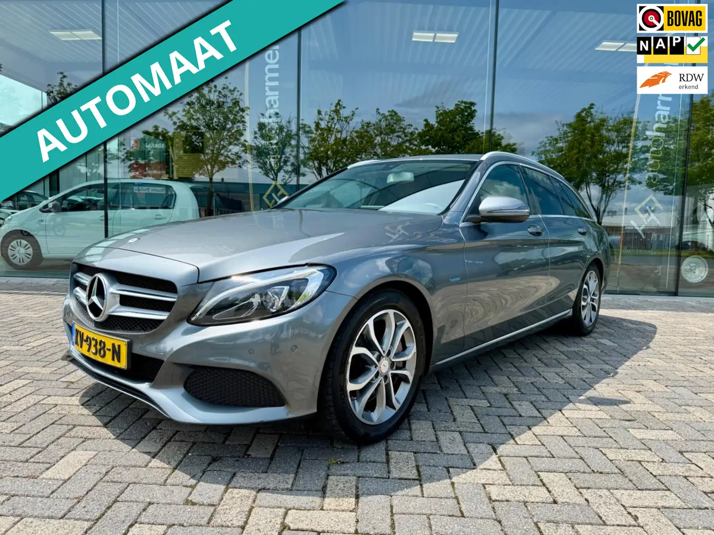 Mercedes-Benz C 350 Estate e Lease Edition, NAP, Cognac Leder, Luchtve Grijs - 1