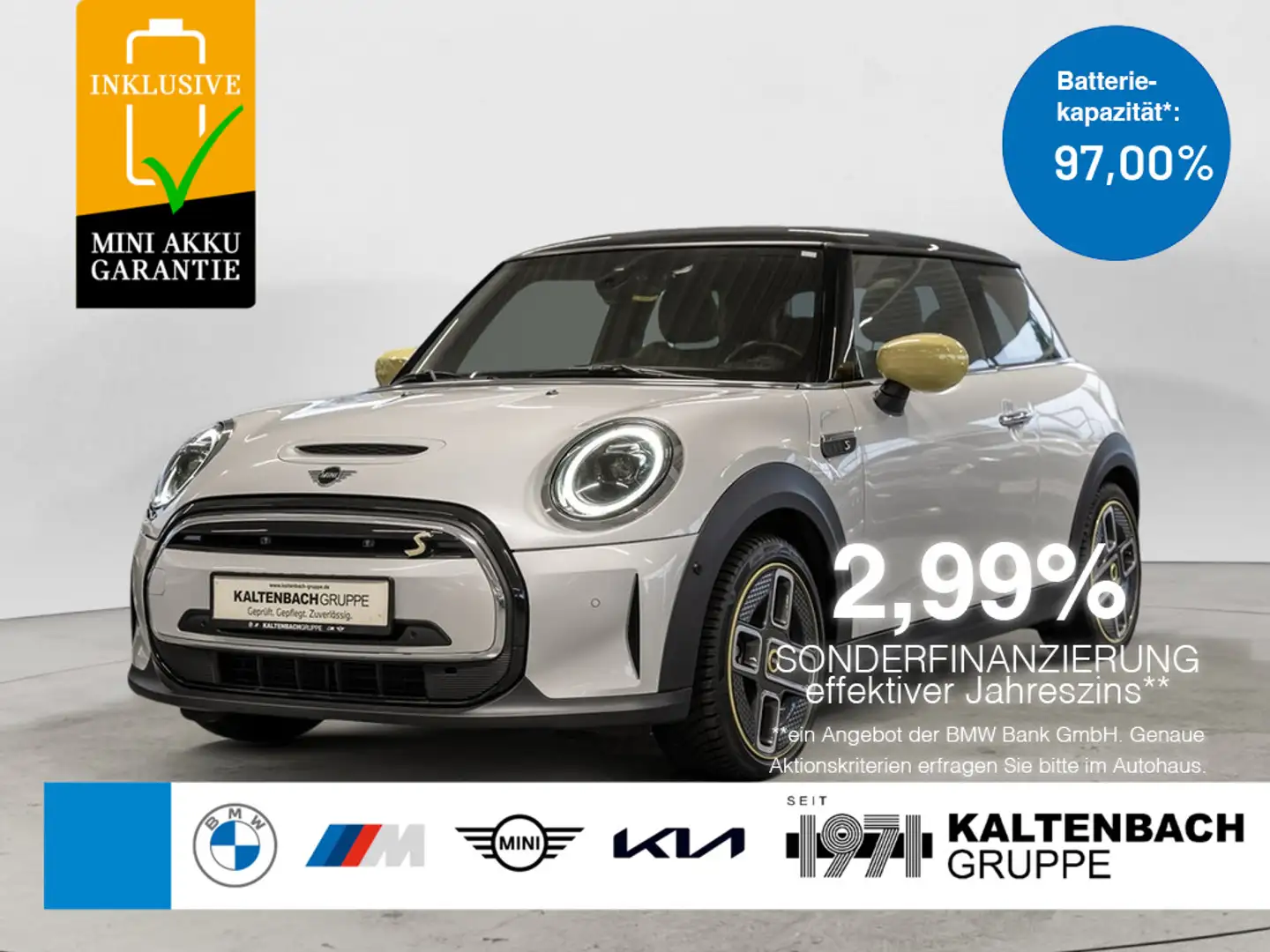 MINI Cooper SE Electric Trim PANO LED LEDER SHZ Silber - 1
