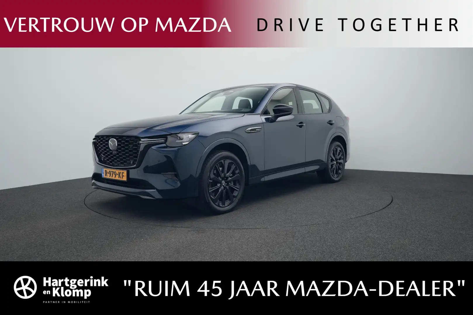 Mazda CX-60 2.5 E-SKYACTIV PHEV Homura 4WD automaat : dealer o Blauw - 1