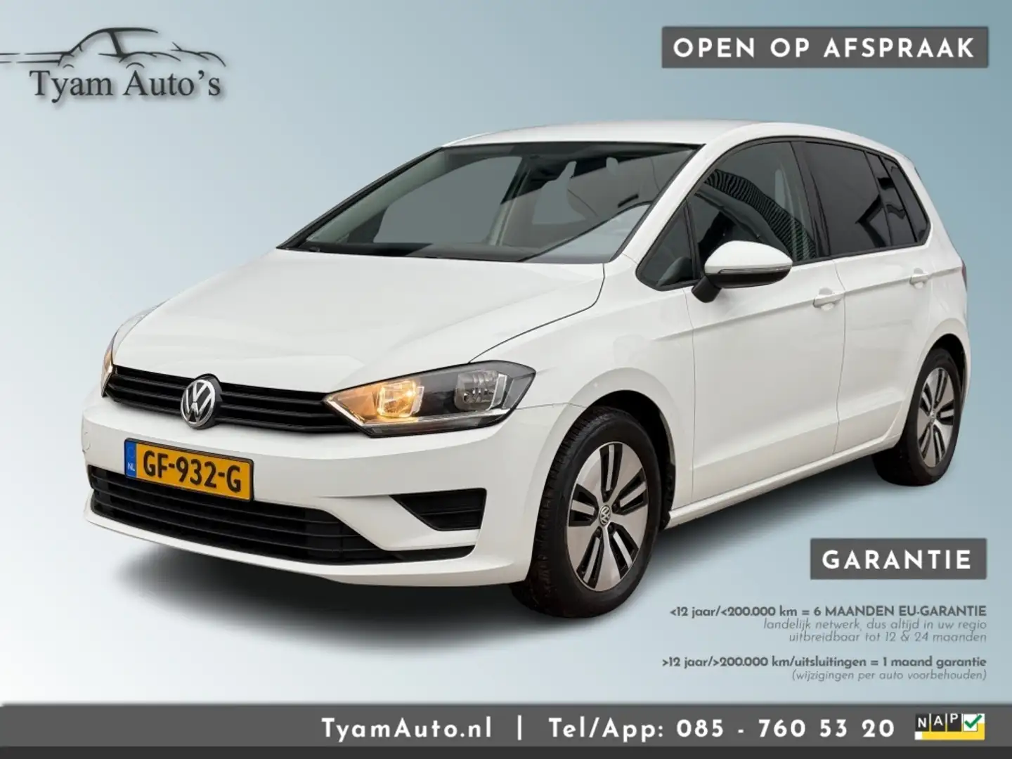 Volkswagen Golf Sportsvan 1.2 TSI TRENDLINE *6 MAAND GARANTIE * APK 04-2026* Bianco - 1
