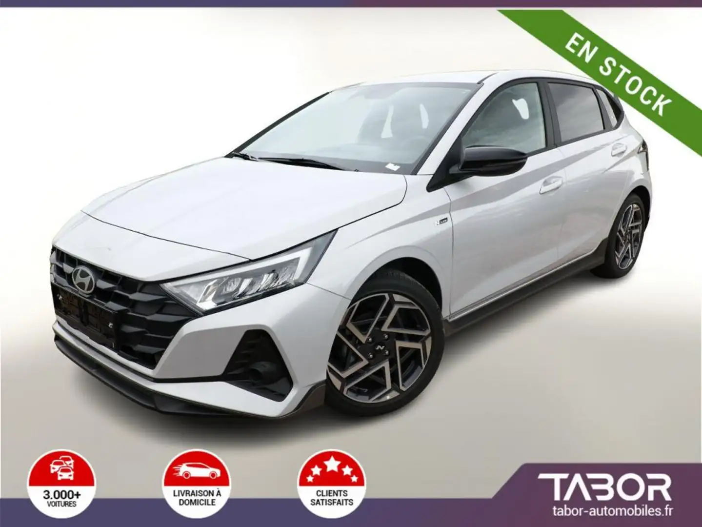 Hyundai i20 1.2 MPI 79 N-Line GPS LED clima cam Gris - 1