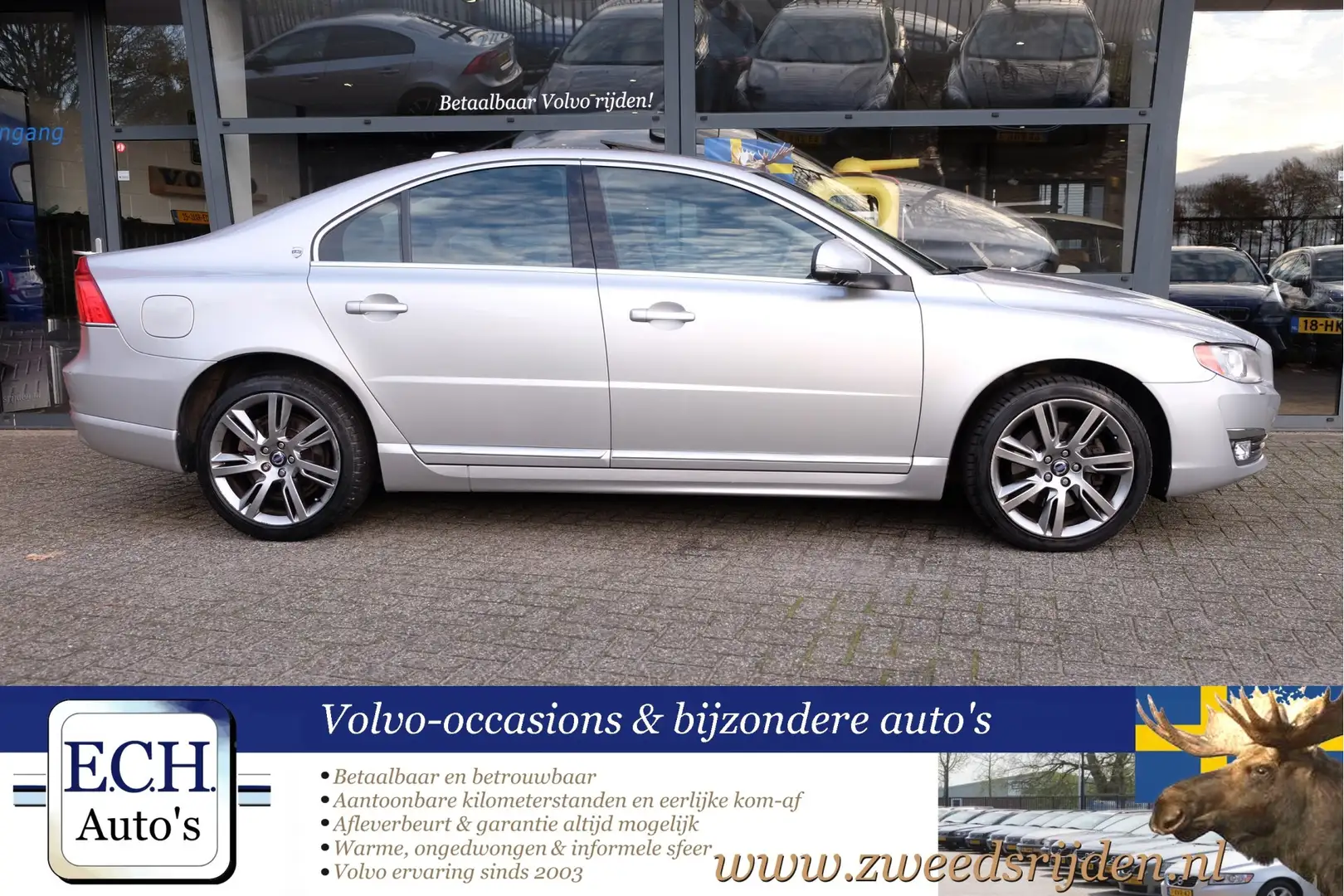 Volvo S80 2.0 T5 245 pk Aut. Summum, Schuifdak, Trekhaak, 18 Argent - 2