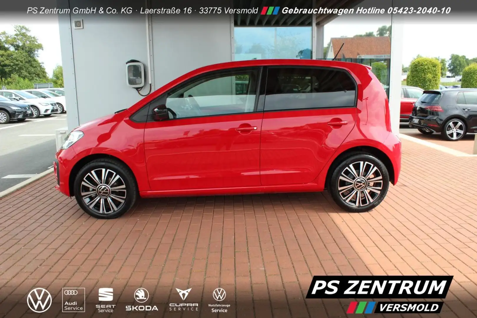 Volkswagen up! 1.0 Black Style SZH ALS Bluetooth Klima Rot - 2