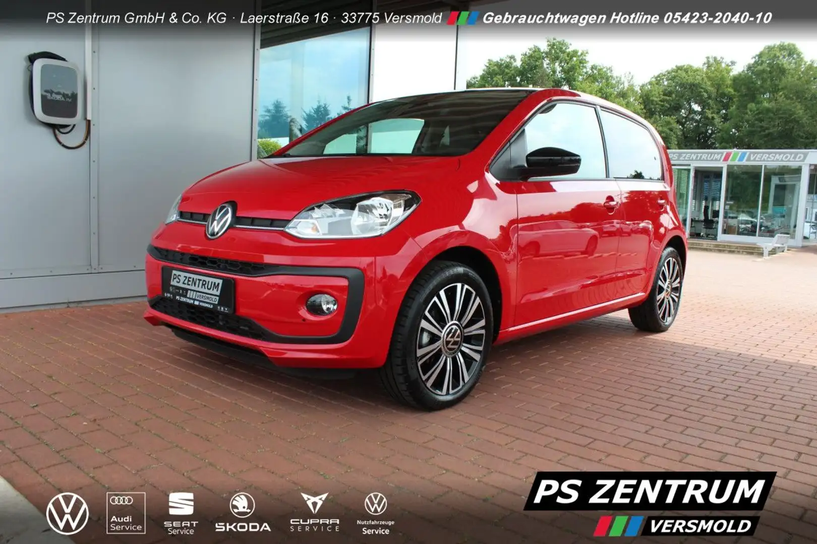 Volkswagen up! 1.0 Black Style SZH ALS Bluetooth Klima Rot - 1