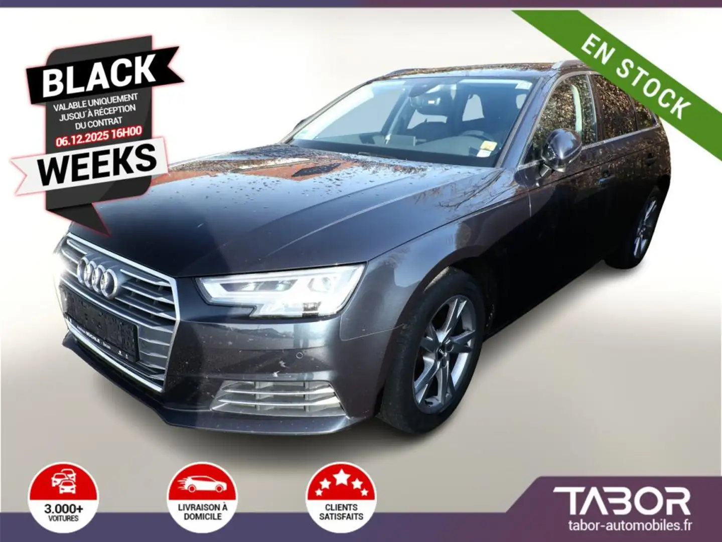 Audi A4 Avant 2.0 TDI 150 S tronic sport GPS Bleu - 1