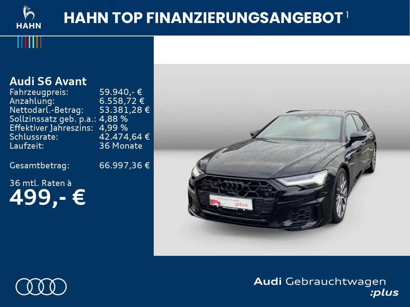 Audi S6 TDI quattro S-trc B&O Matrix 360° Schwarz - 2