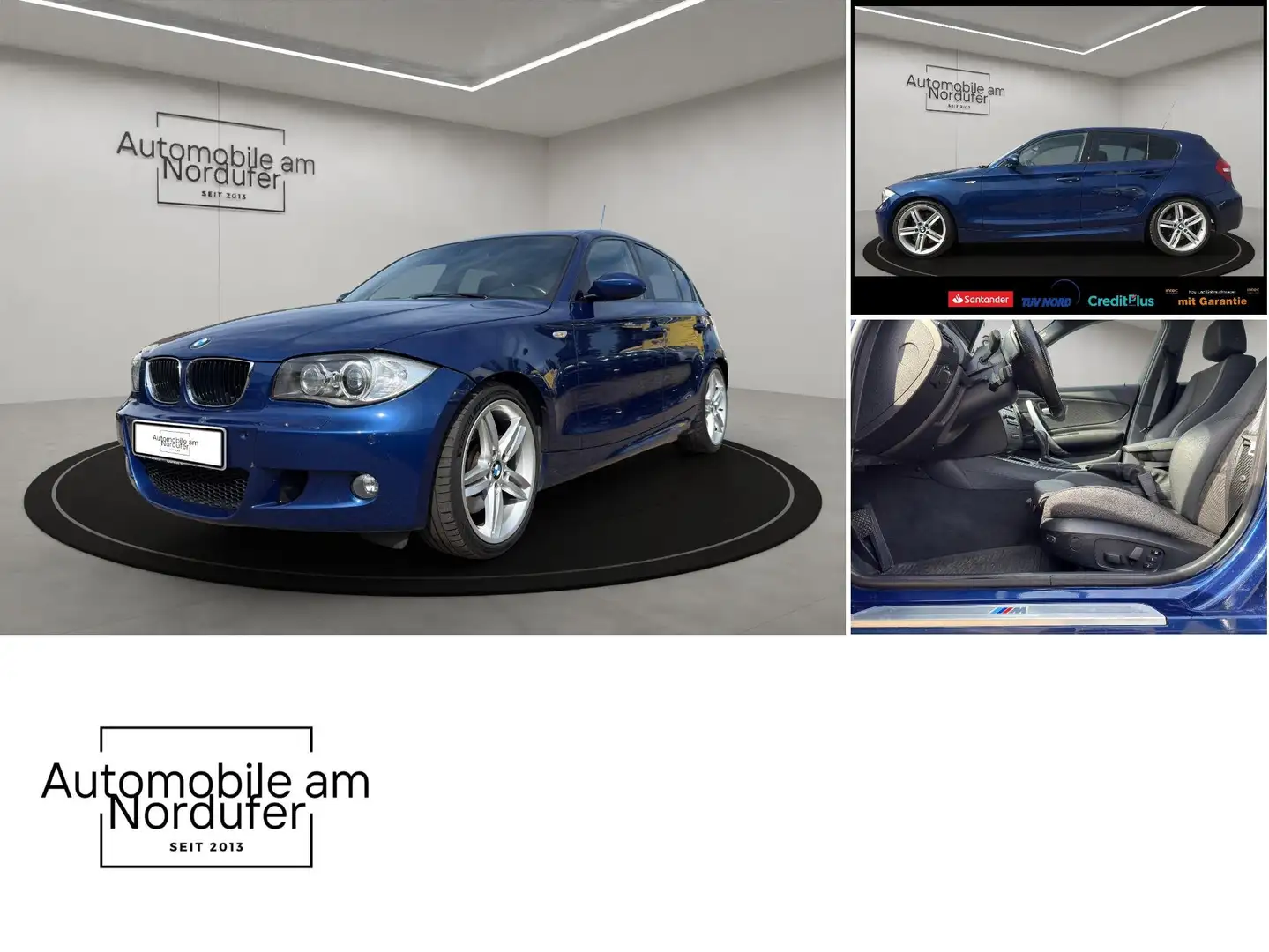 BMW 123 d Aut.-M-Paket-2Hand-Leder-Navi-Xenon-Schiebedach Blau - 2