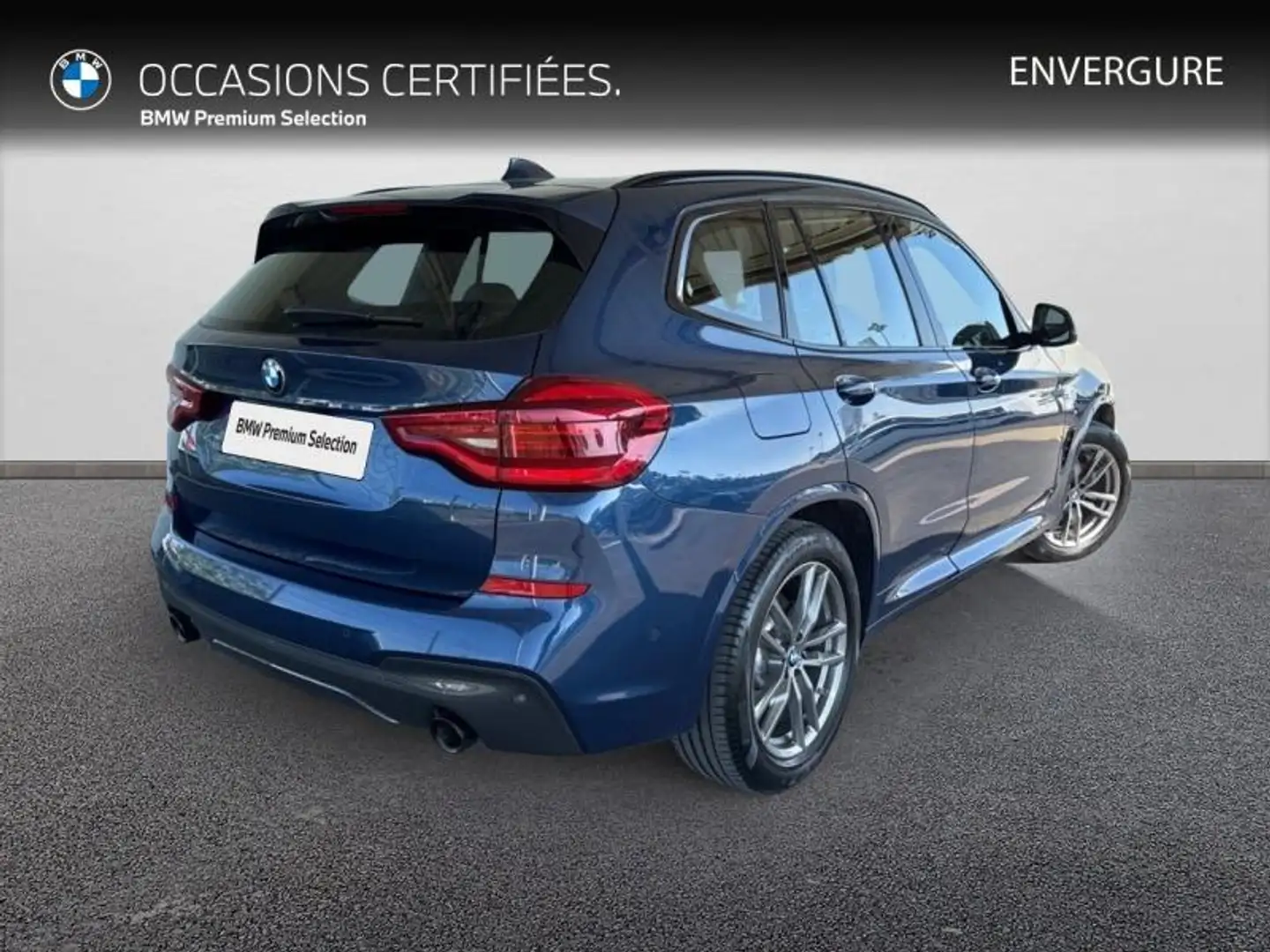 BMW X3 xDrive20dA 190ch M Sport Bleu - 2