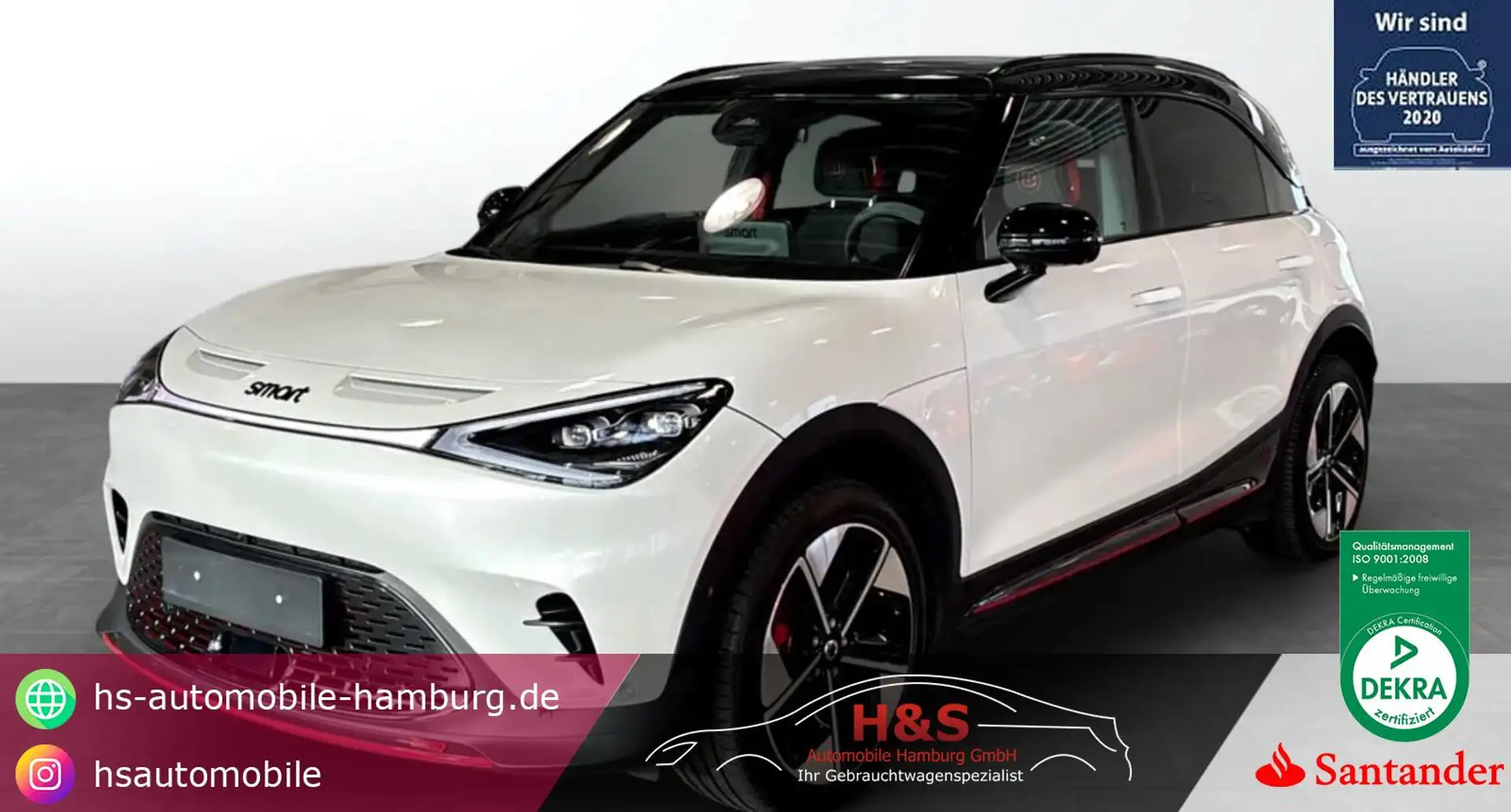 smart #1 315 kW AWD Brabus Weiß - 1