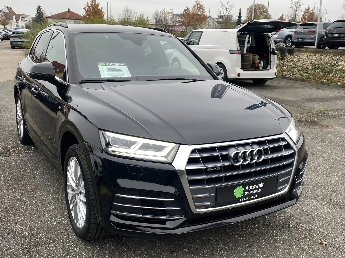 Audi Q5 40 TDI Str. qu. SLINE NAVI LED TEILLEDER Schwarz - 2