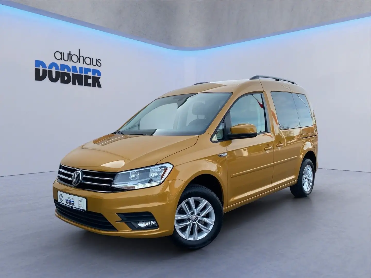 Volkswagen Caddy 1.0 TSI Comfortline 5-SITZE+KLIMA+TEMPOMAT Gelb - 1