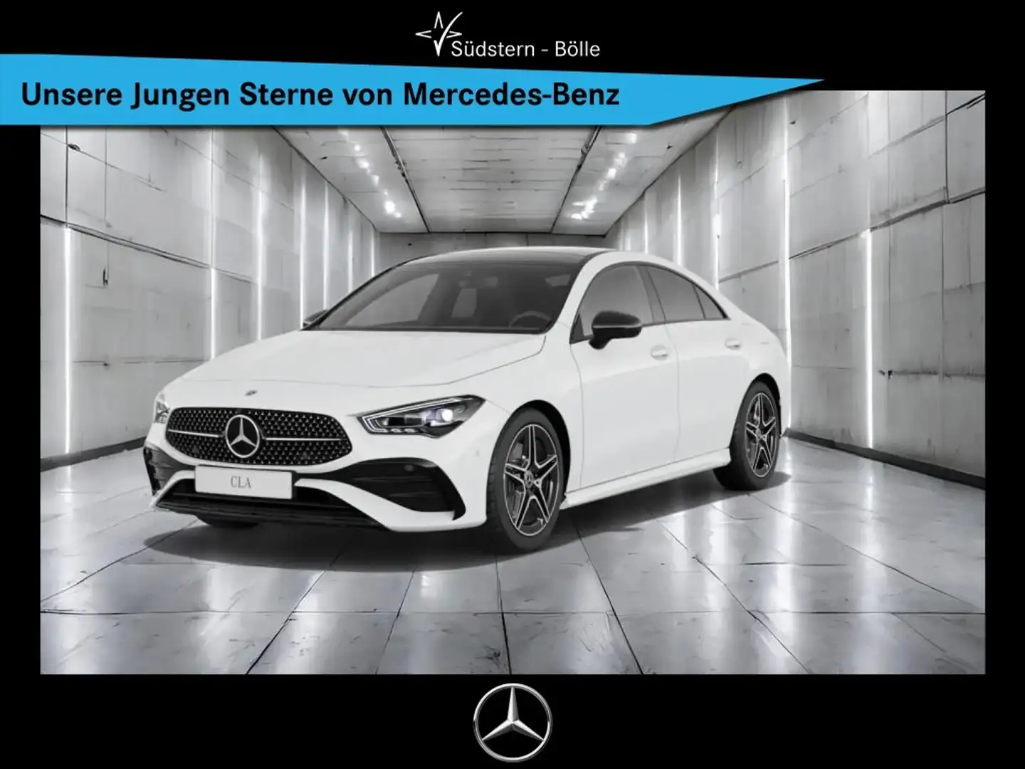 Mercedes-Benz CLA 200 Coupé AMG+NIGHT+PANO+DISTRO+AMBIENTE Blanc - 1