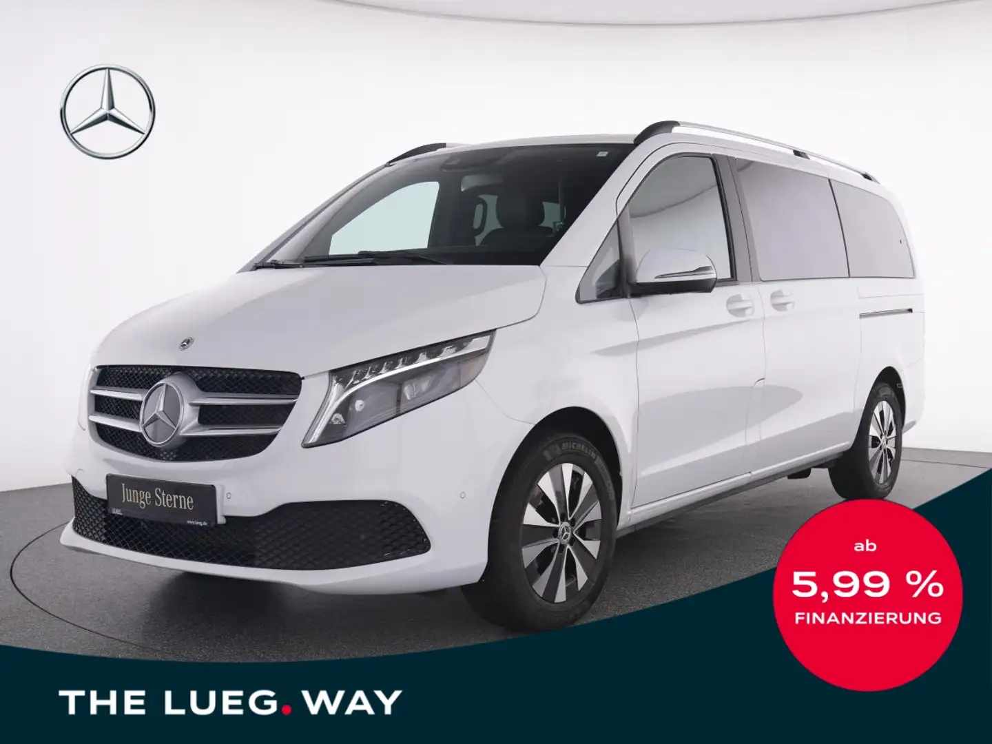 Mercedes-Benz V 250 d 4M MBUX+Navi+LED-ILS+AHK+Sthg+Leder+RFK Blanc - 1