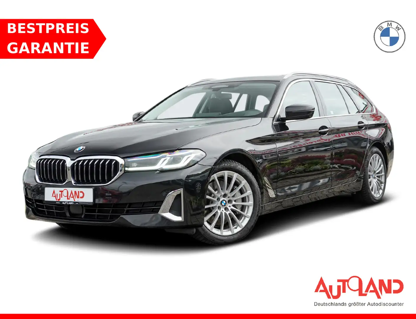 BMW 530 530i Luxury xDrive MHEV Aut. Laser ACC Navi Pano Schwarz - 1