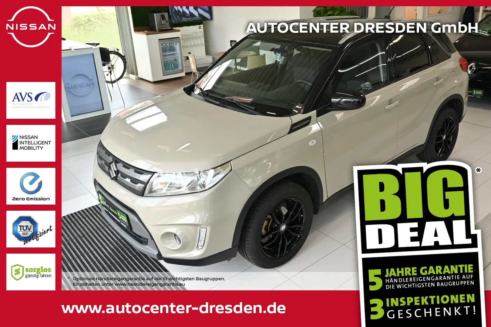 Suzuki Vitara 1.6 Club 4x2 Klima SH Kamera ZV LM Grau - 1