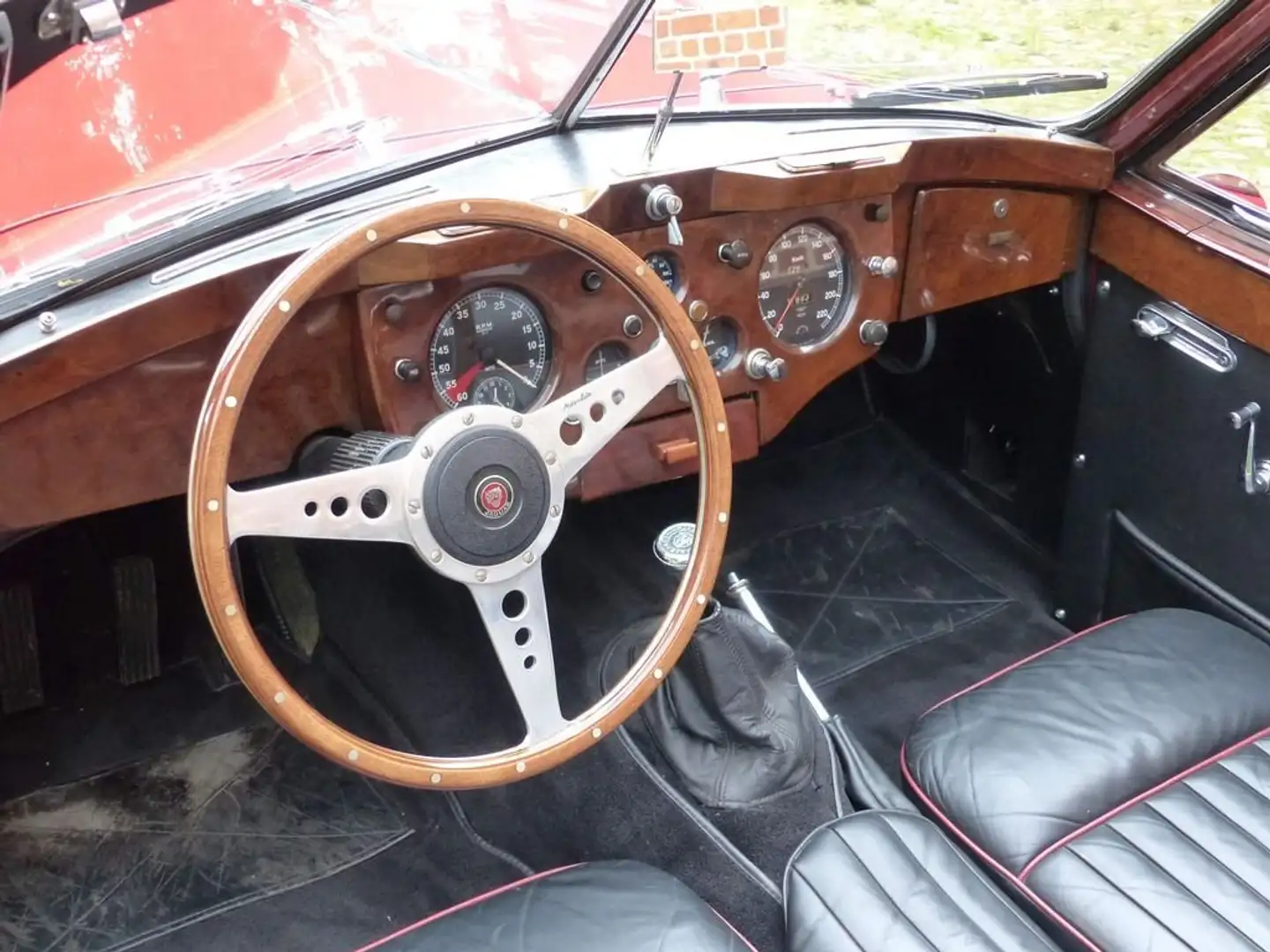 Jaguar XK 140 DHC - Fünfgang-Getriebe Rot - 2