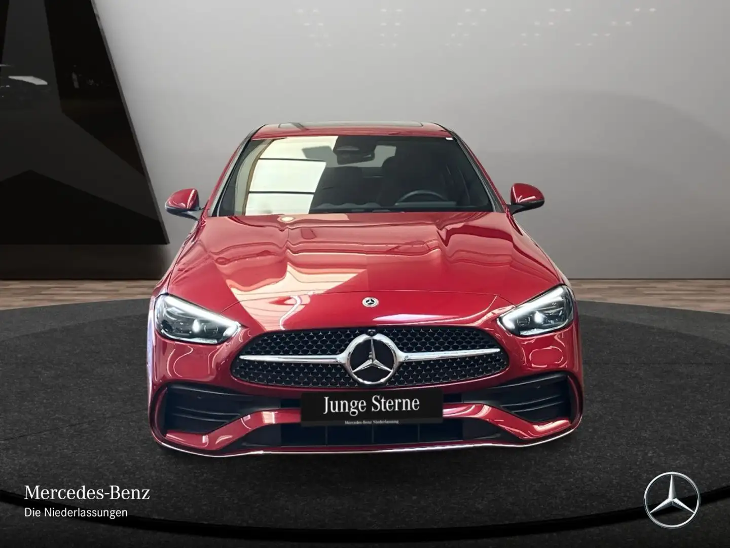 Mercedes-Benz C 300 AMG+360+AHK+STHZG+SITZKLIMA+TOTW+KEYLESS+9G Rot - 2