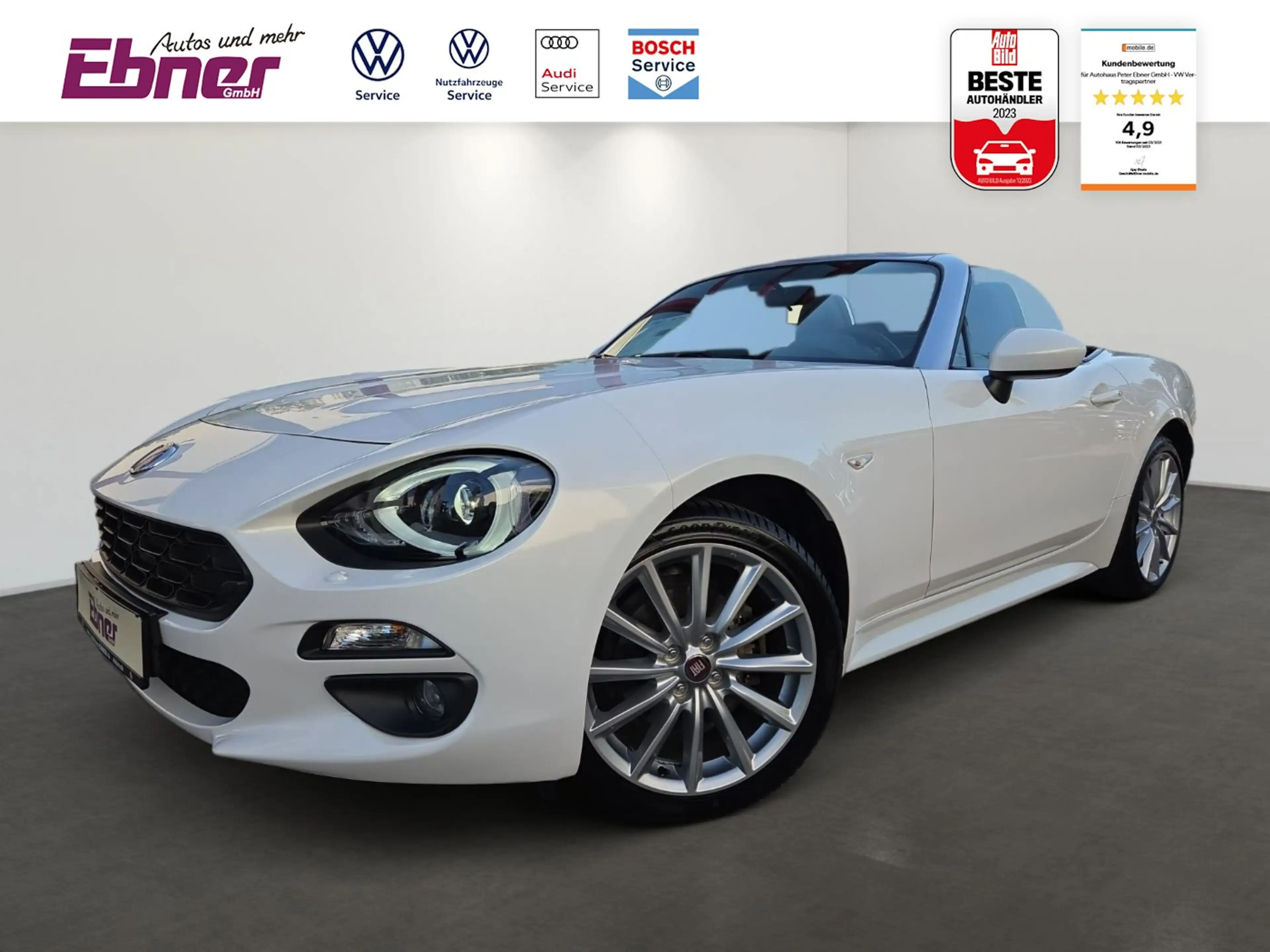 Fiat 124 Spider LUSSO PREMIUM+SICHT NUR 30tKM! LED+NAVI+KAMERA+SIT