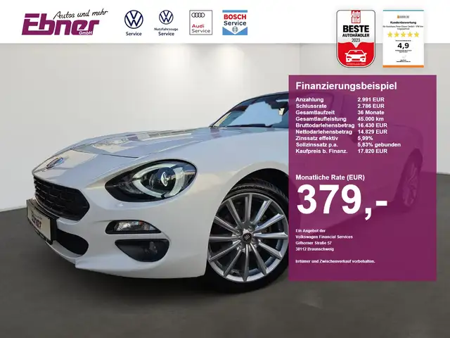 Fiat 124 Spider LUSSO PREMIUM+SICHT NUR 30tKM! LED+NAVI+KAMERA+SIT