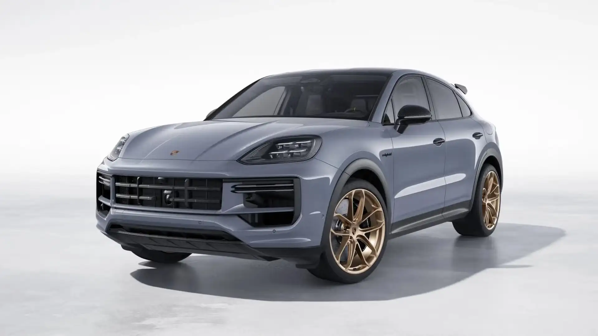 Porsche Cayenne Turbo E-Hybrid Coupé met GT-Pakket Grijs - 1