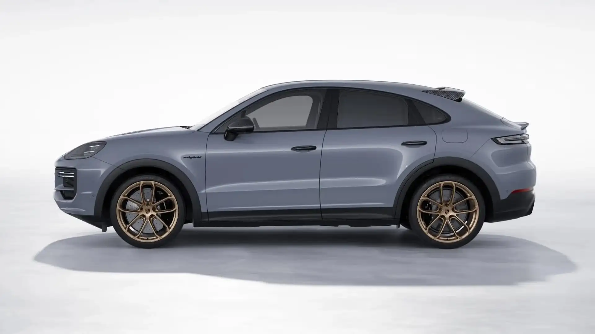 Porsche Cayenne Turbo E-Hybrid Coupé met GT-Pakket Grijs - 2