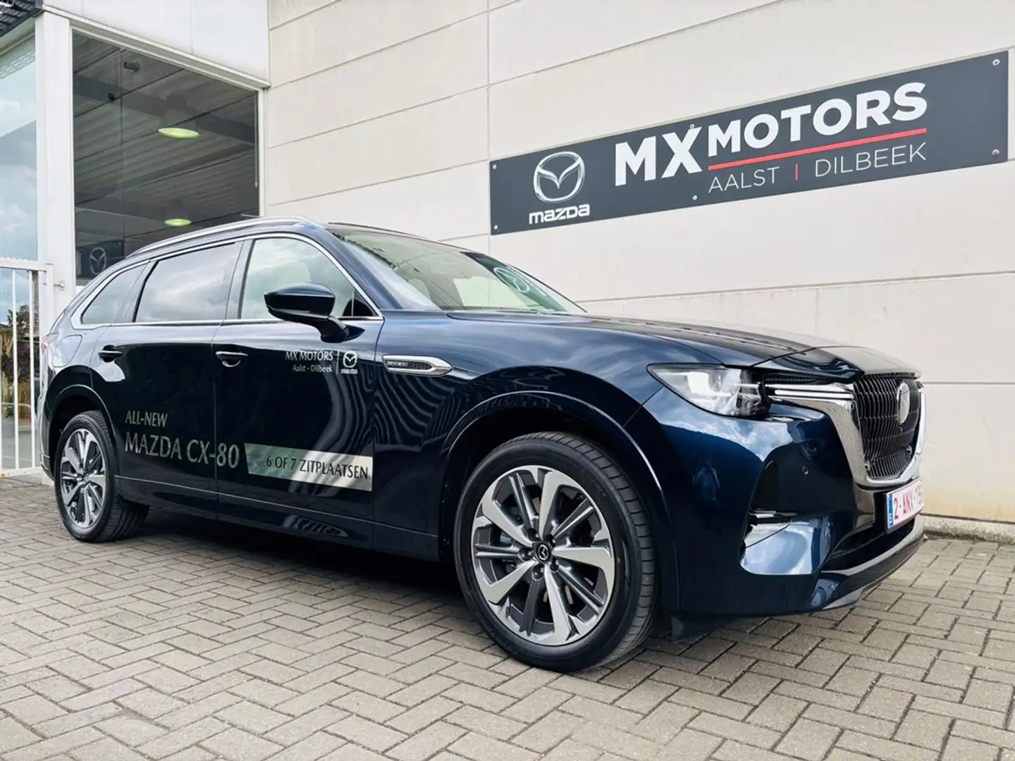 Mazda CX-80 TAKUMI PLUS + CATA * 6pl * 327pk Plug-In Hybrid * Blauw - 1