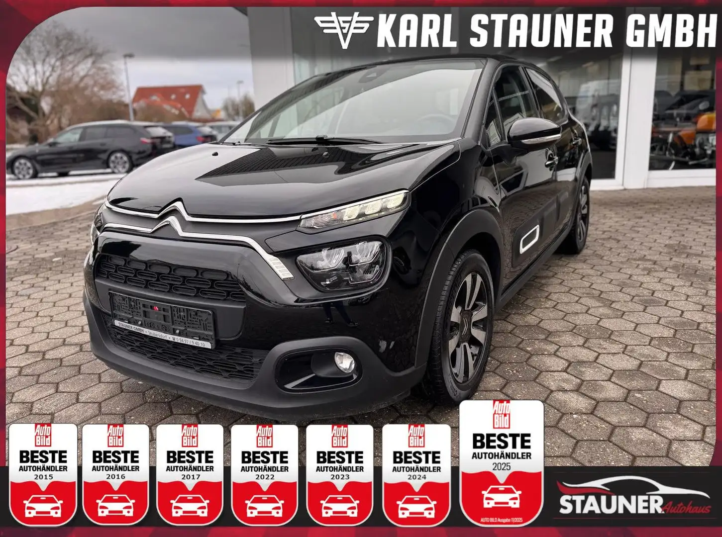 Citroen C3 PureTech 110 Max KAMERA TEMPOMAT LED PDC Noir - 1