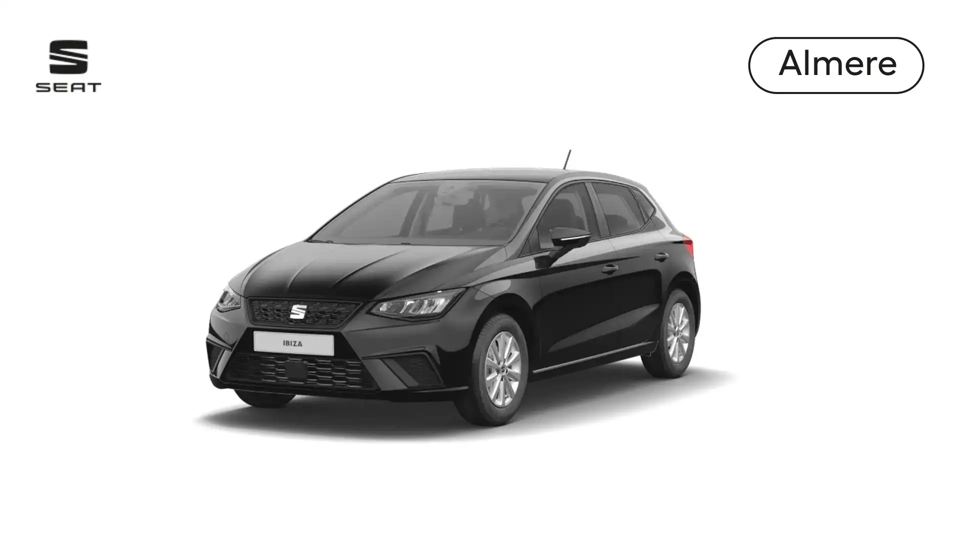 SEAT Ibiza Style 1.0 TSI 95 pk 5 versn. Hand Zwart - 1