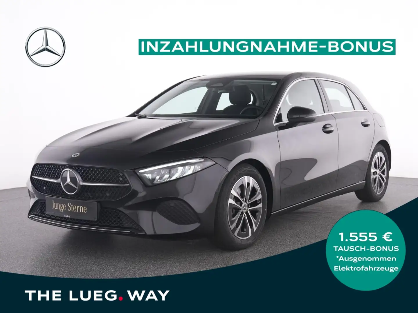 Mercedes-Benz A 180 Progressive+MBUX+LED-HP+Totw+RFK+PTS+SpurA Schwarz - 1