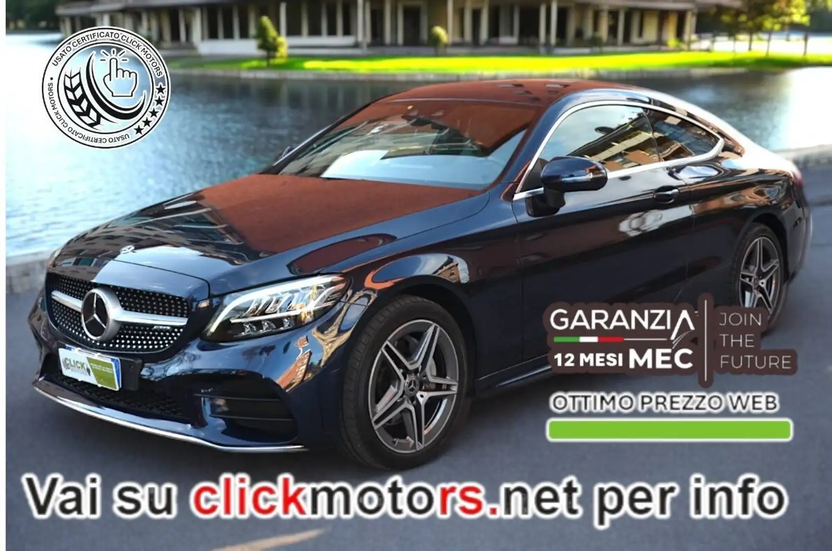 Mercedes-Benz Classe C 180 - 2018 Coupe AMG line 156 CV + 44 Blu/Azzurro - 1