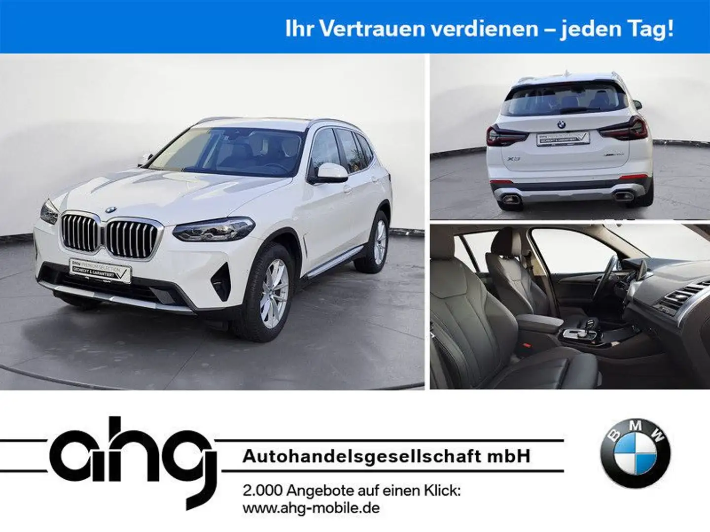 BMW X3 xDrive20dA Facelift AHK Rückfahrkamera Komfor Weiß - 1