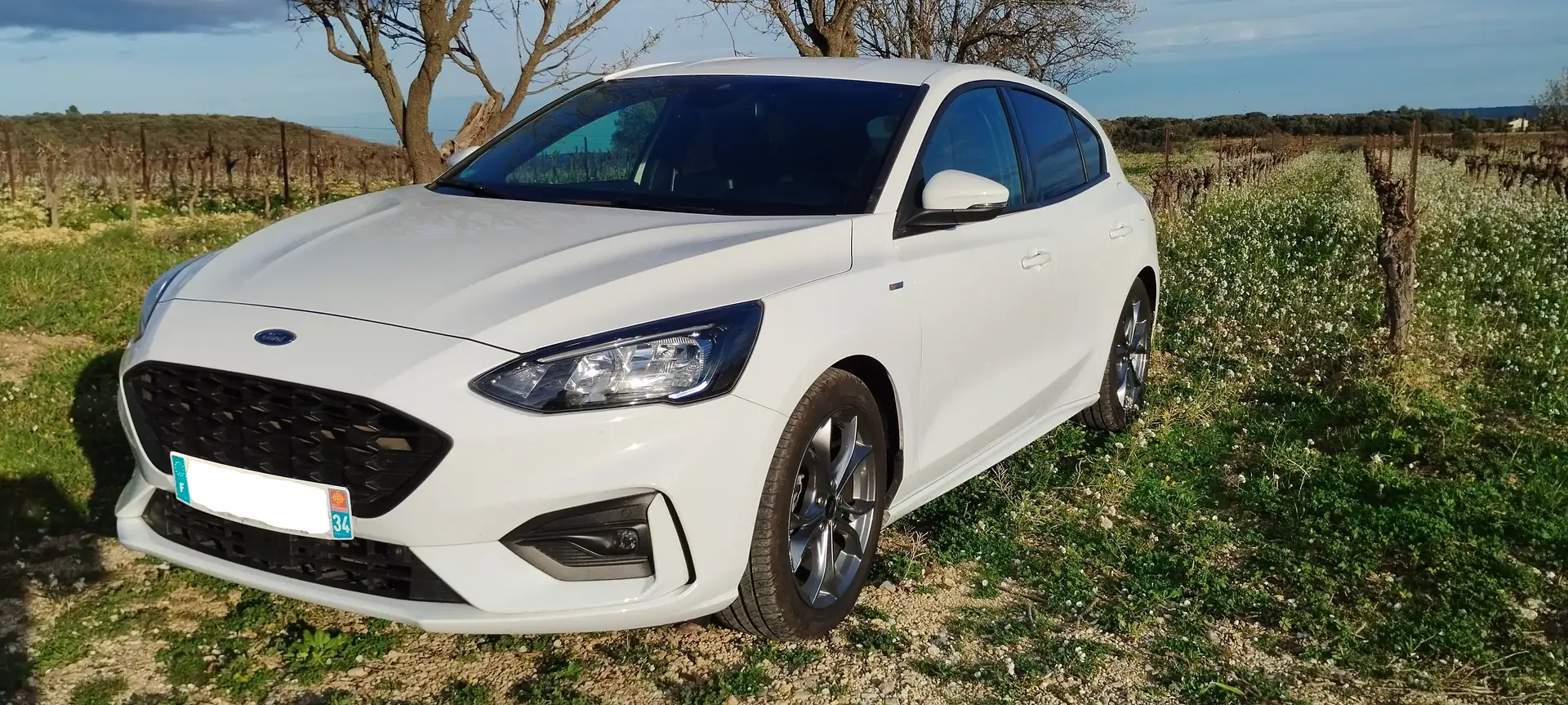 Ford Focus 1.0 EcoBoost S/S 125 ST Line Blanc - 1