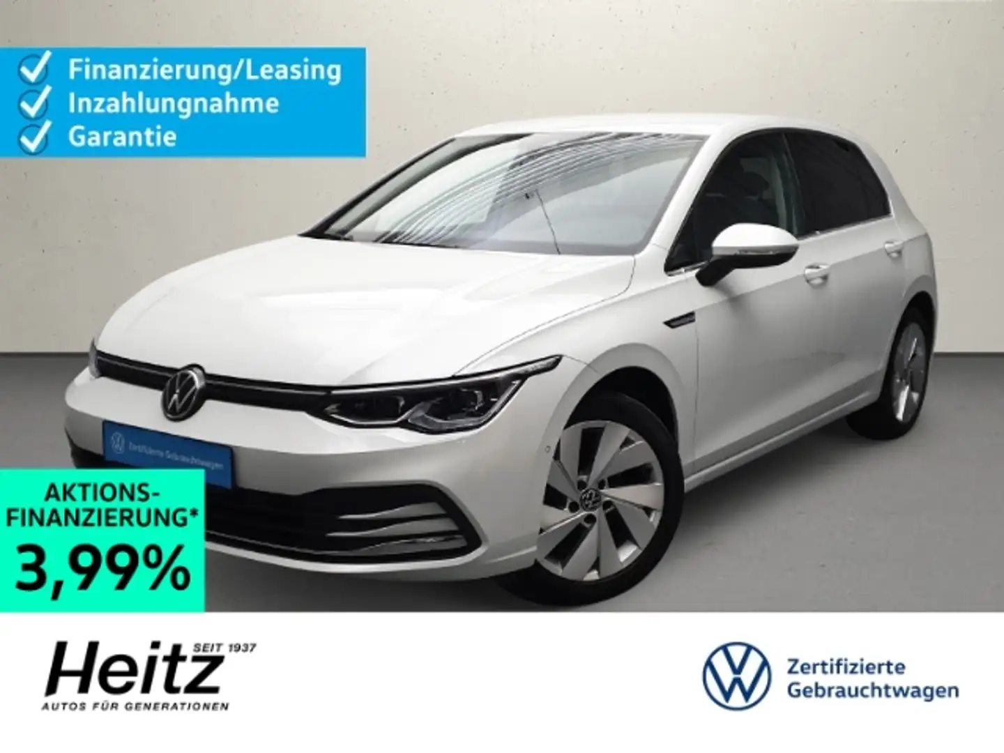 Volkswagen Golf 1.5 TSI Style Navi LED ACC Matrix Indukt. Blanc - 1