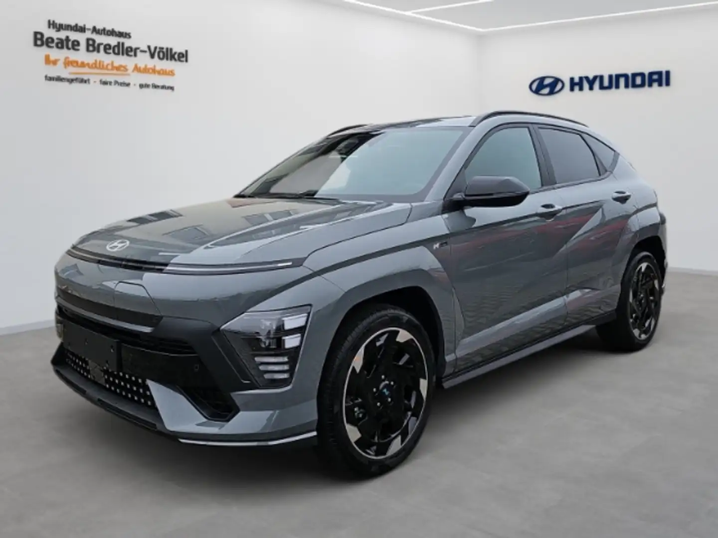 Hyundai KONA N Line EV 65 kWh Voll-LED Wärmepumpe Grau - 1