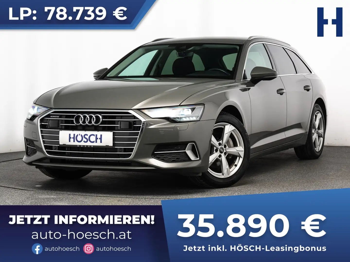 Audi A6 Avant 40 TDI quattro Sport VIELE EXTRAS -55% Grau - 1