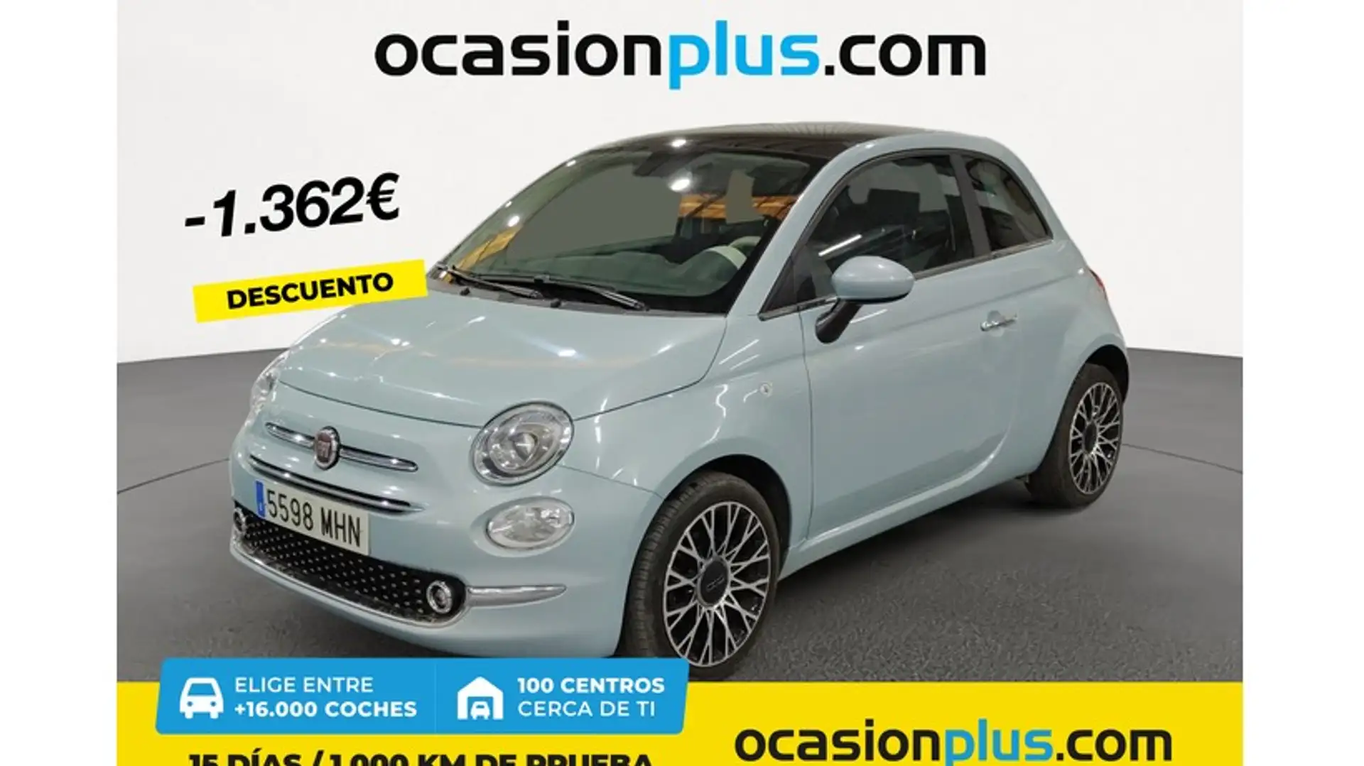 Fiat 500 1.0 Hybrid Dolcevita 52kW Grün - 1