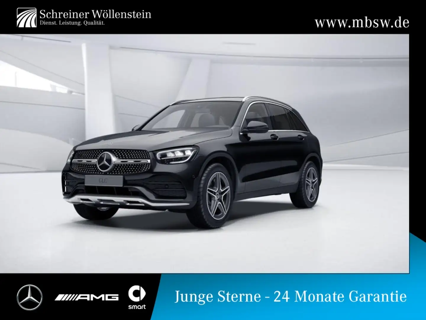 Mercedes-Benz GLC 200 4M *AMG*Ambi*RKam*Distr*Memory*MBUX*LED* Noir - 1