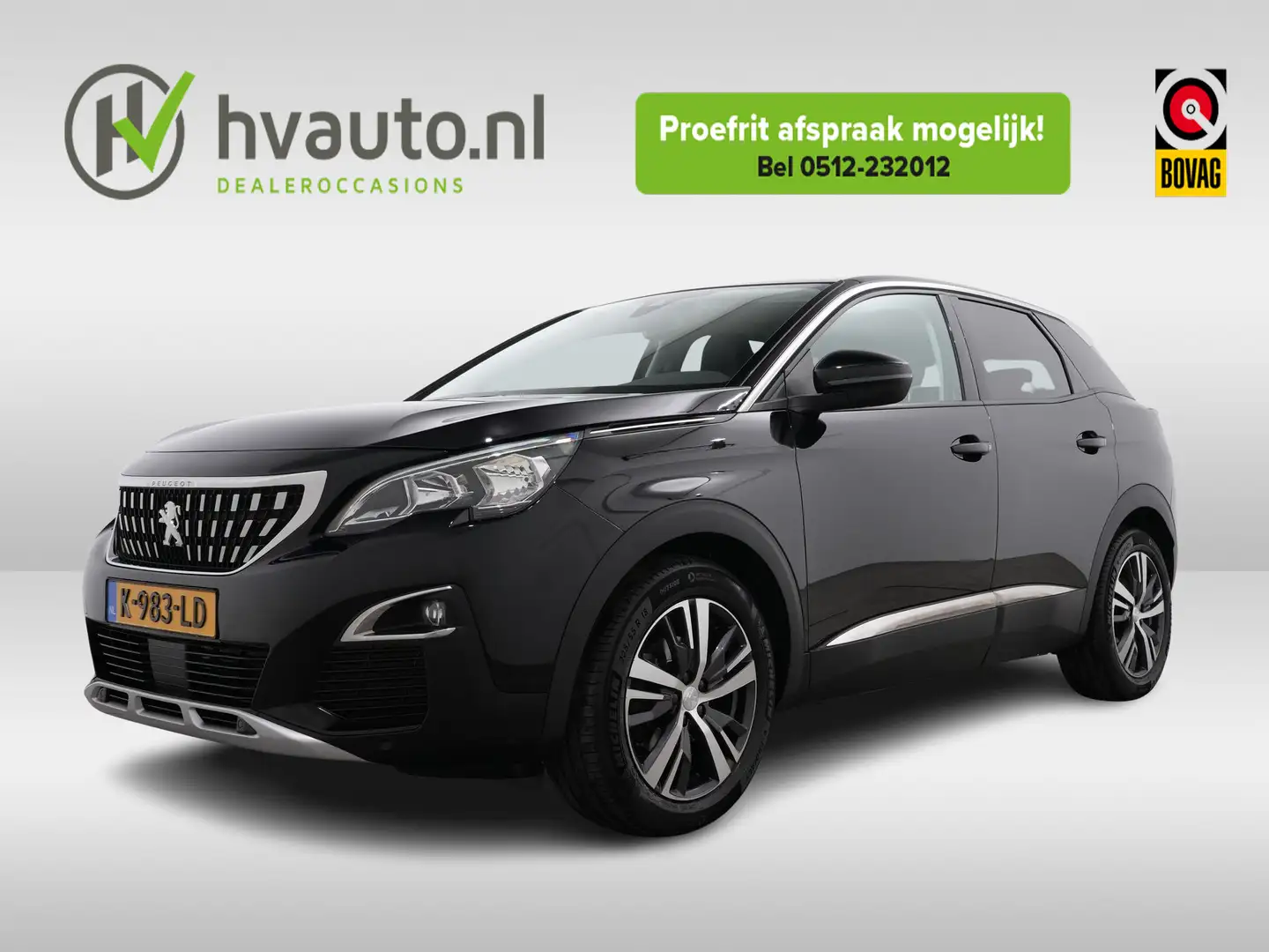 Peugeot 3008 1.2 PURETECH 130PK ALLURE EAT8 | dealeronderhouden Zwart - 1