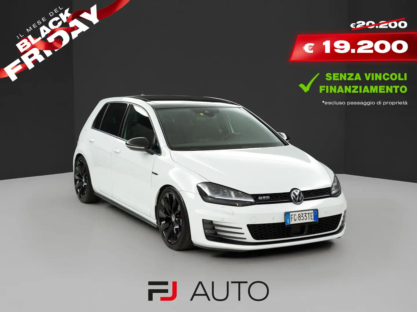 Volkswagen Golf 2.0 TDI GTD 5p (5 porte) Bianco - 1