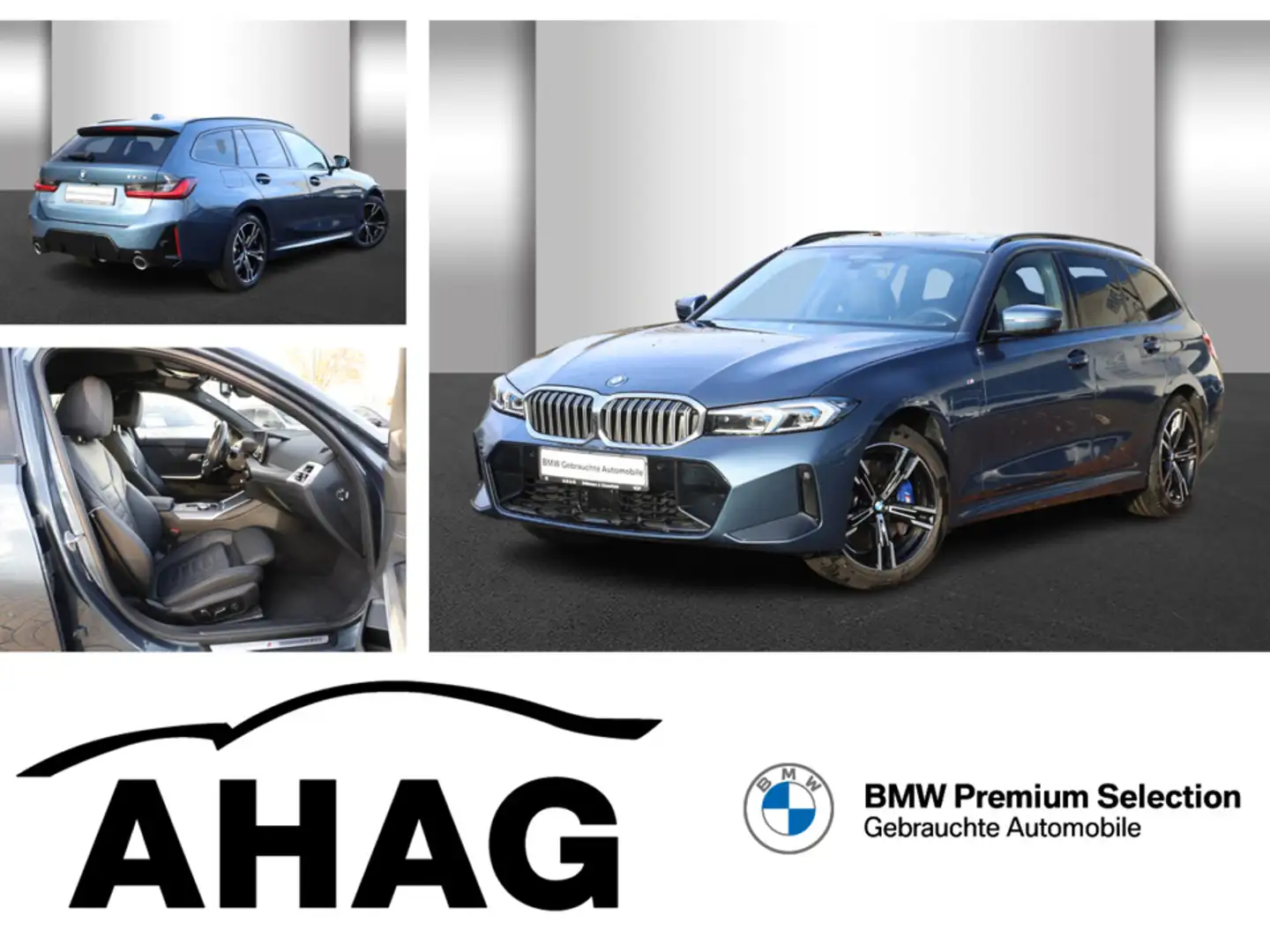 BMW 330 e Tour M Sport 0,5% Ver. Pano ACC el.Sitz AHK Blau - 1