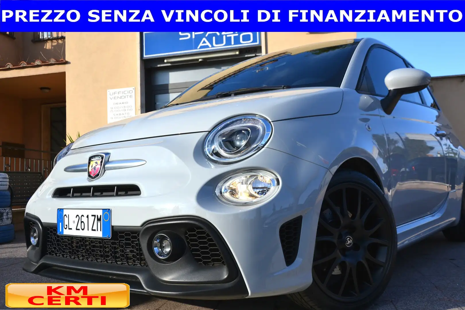 Abarth 595 F 595 PISTA 165CV **KM ORIGINALI**TAGLIANDI ABARTH Blanc - 2