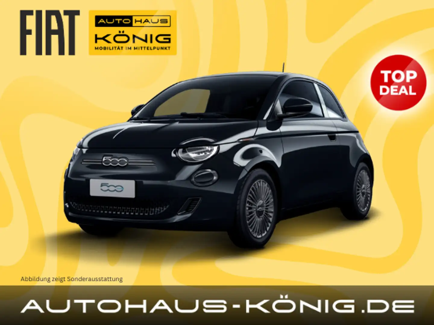 Fiat 500e MY22 | Sofort verfügbar | Inkl. Bereitstellungskos Schwarz - 1